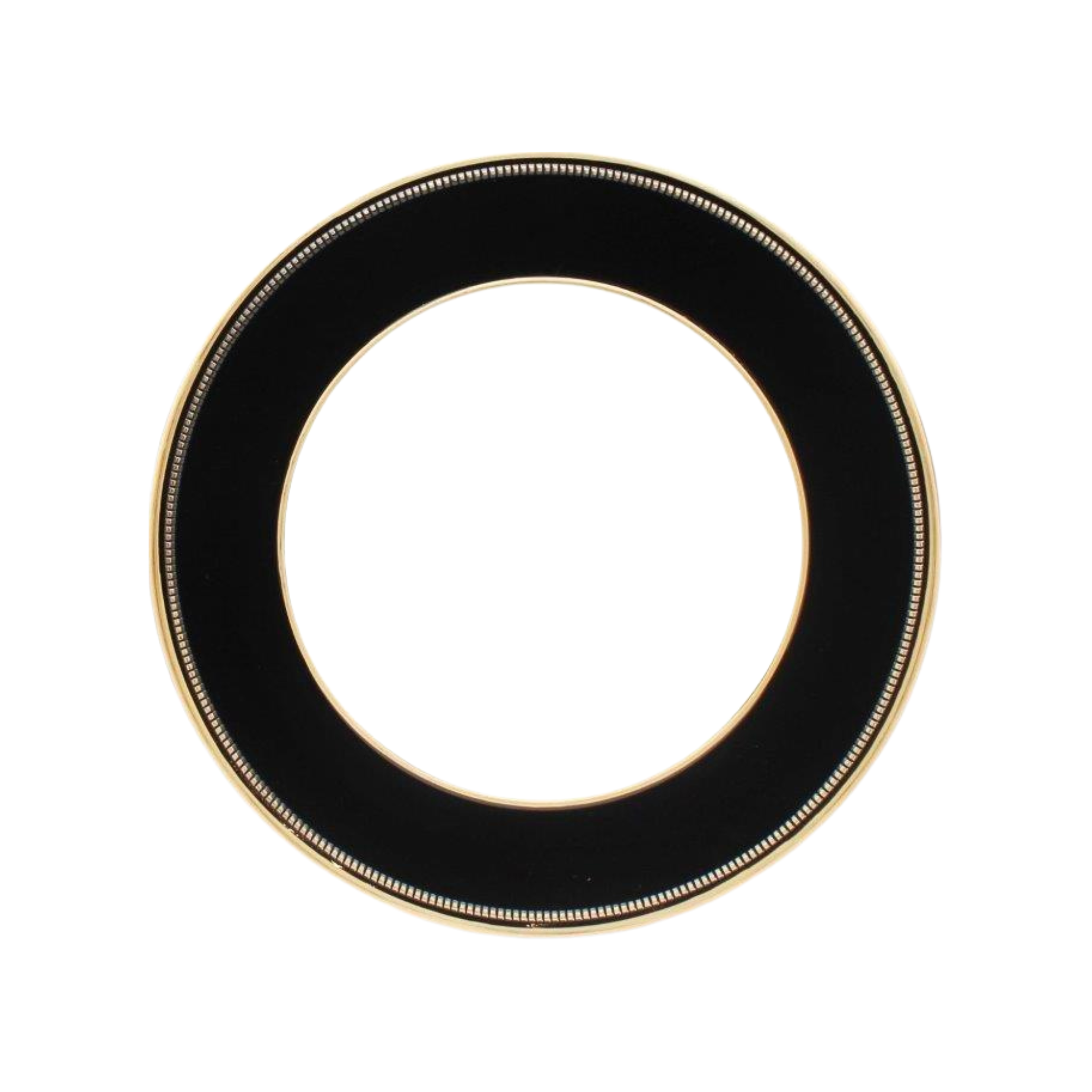 Sous-assiette noire et blanche 33 cm