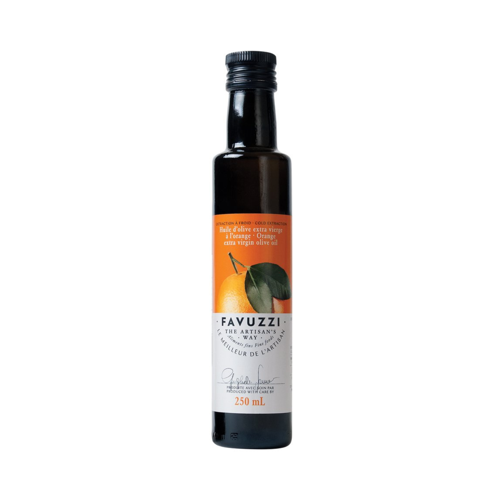Huile d'olive extra vierge à l'orange 250 ml - Favuzzi 