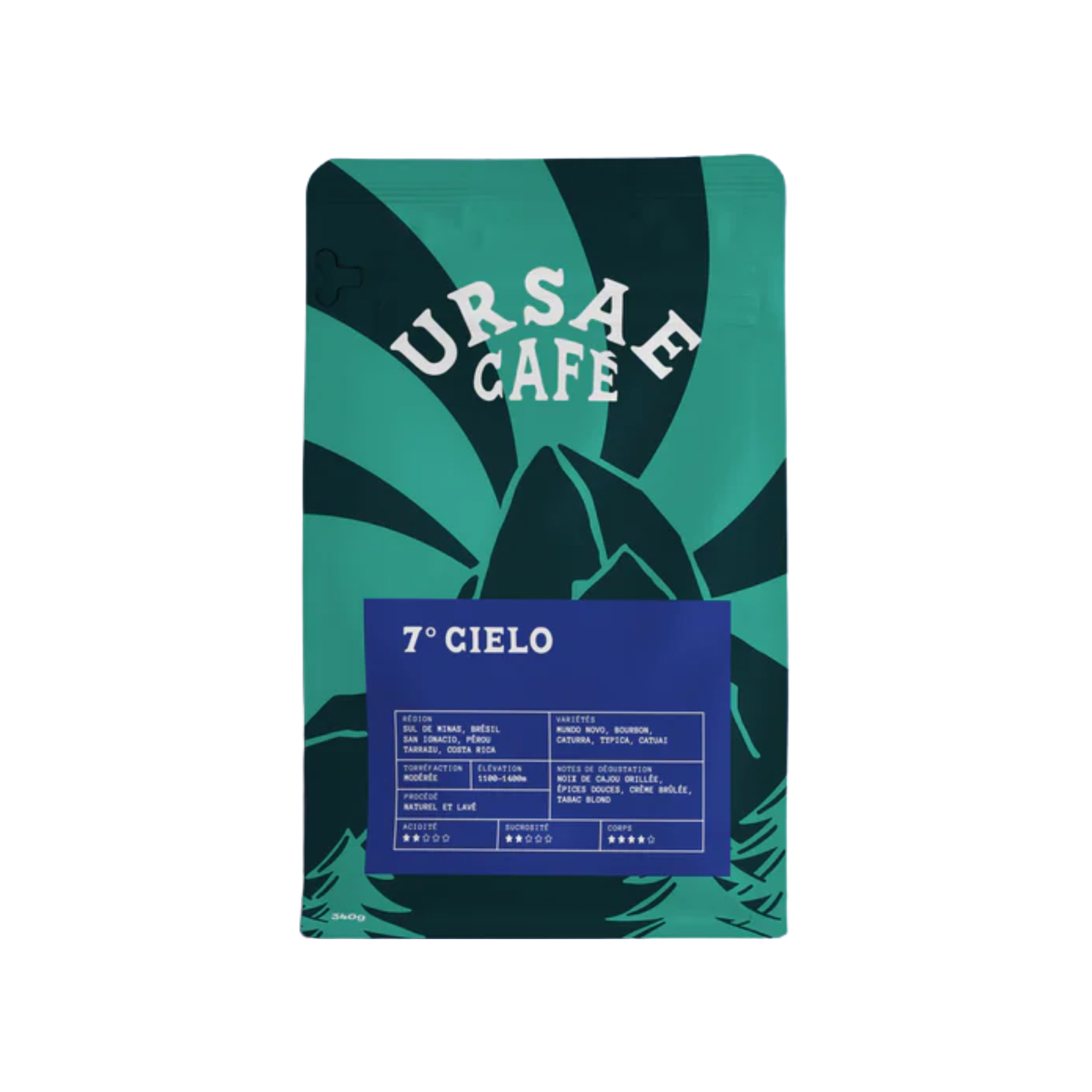 Whole bean coffee 7° Cielo 340g - Ursae