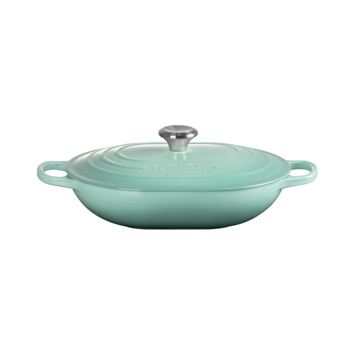 Cocotte oblongue en fonte émaillée Sauge 3,4 L – Le Creuset