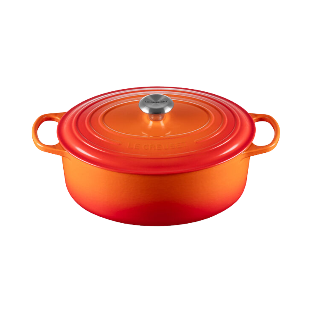 Cocotte ovale en fonte émaillée Signature Volcanique 6,3 L – Le Creuset