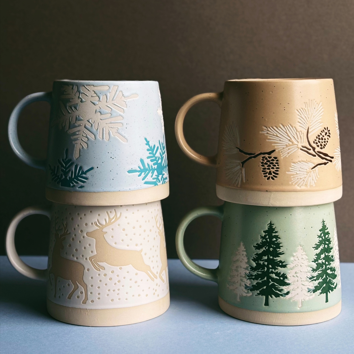 Tasse à base large avec branches et cocottes 414 ml - Abbott