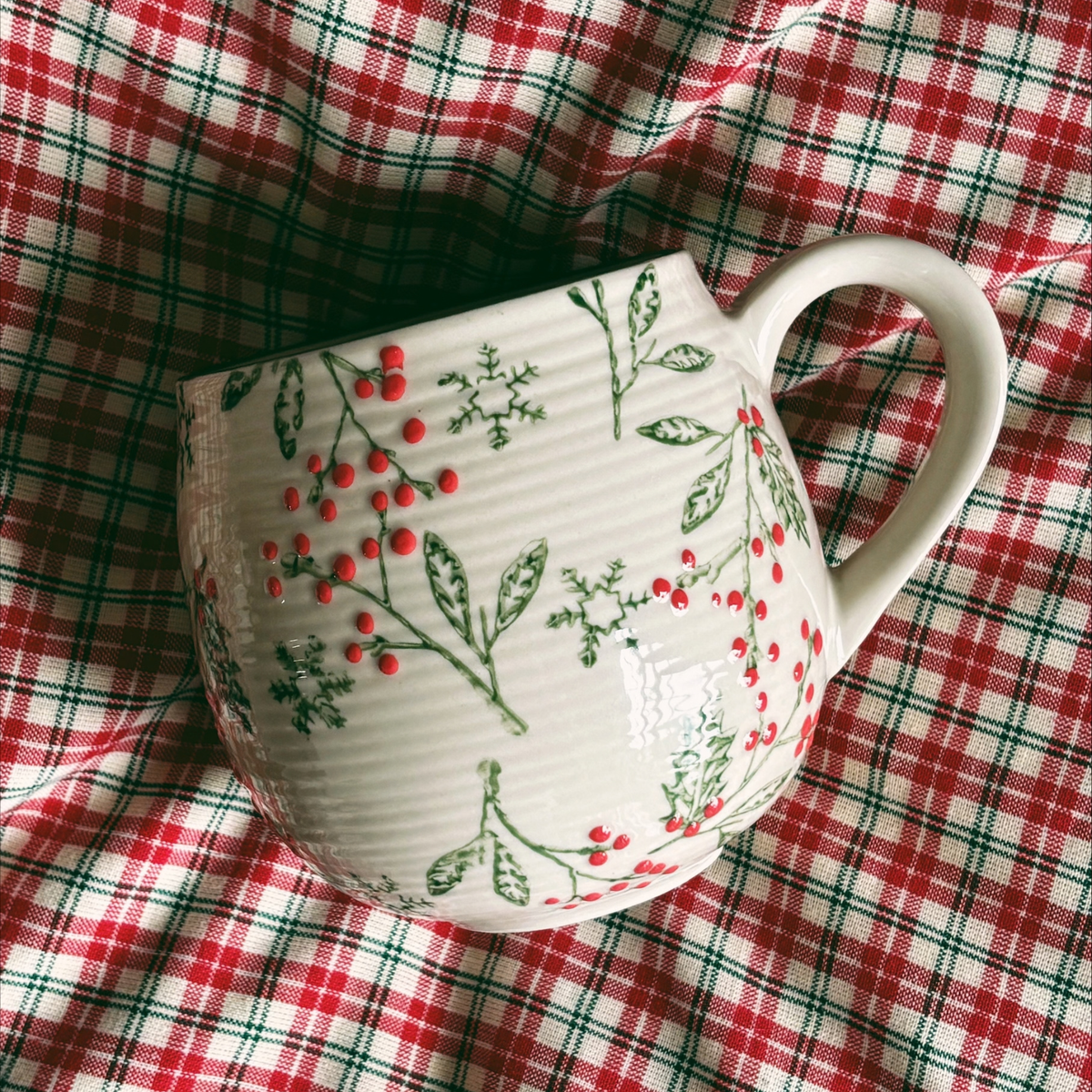 Tasse ballon avec motif de houx 473 ml - Abbott