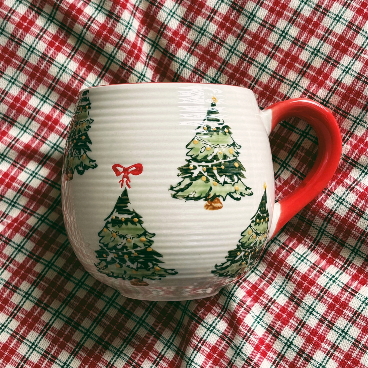 Tasse ballon avec sapins de Noël 473 ml - Abbott