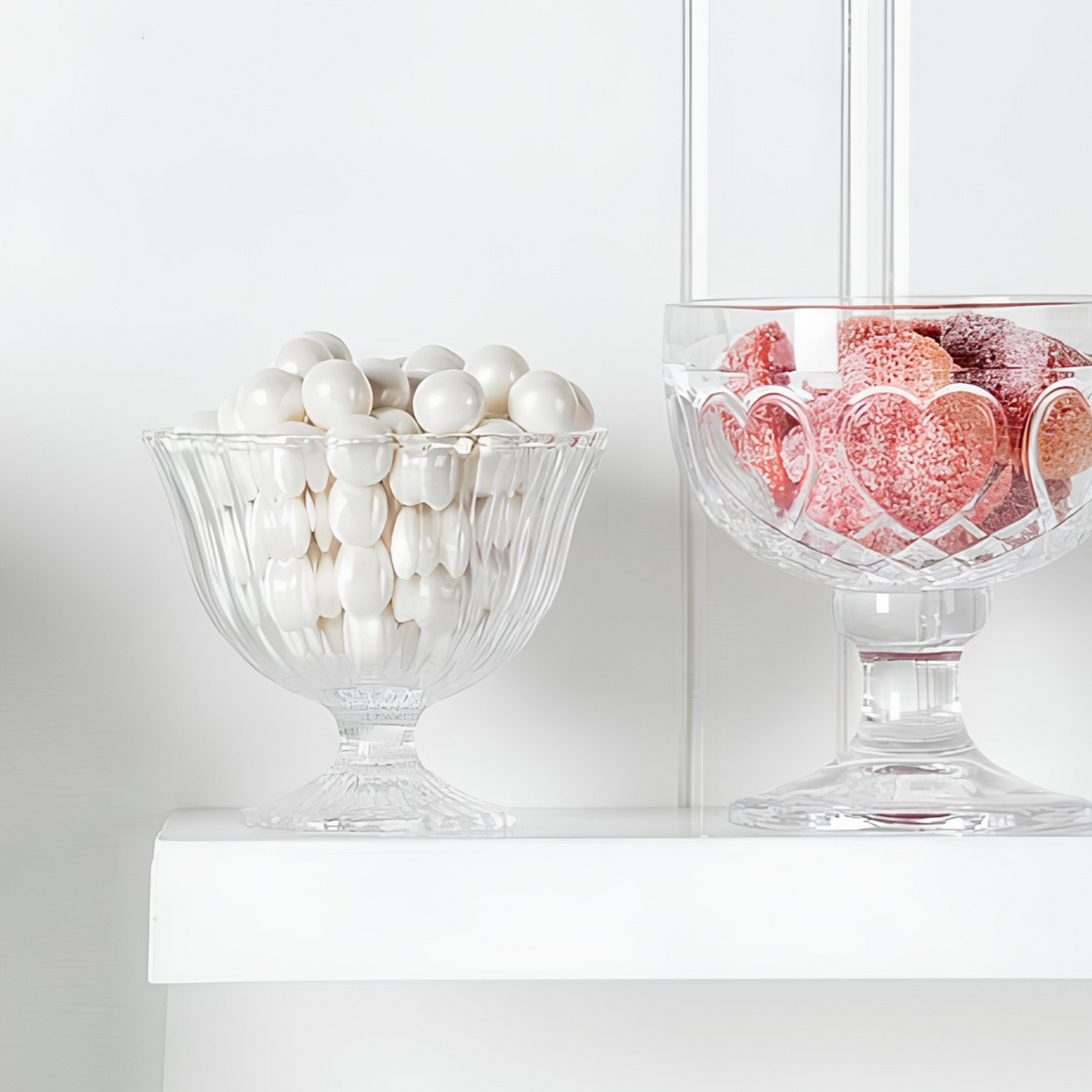Coupe à dessert évasée en verre côtelé - Abbott