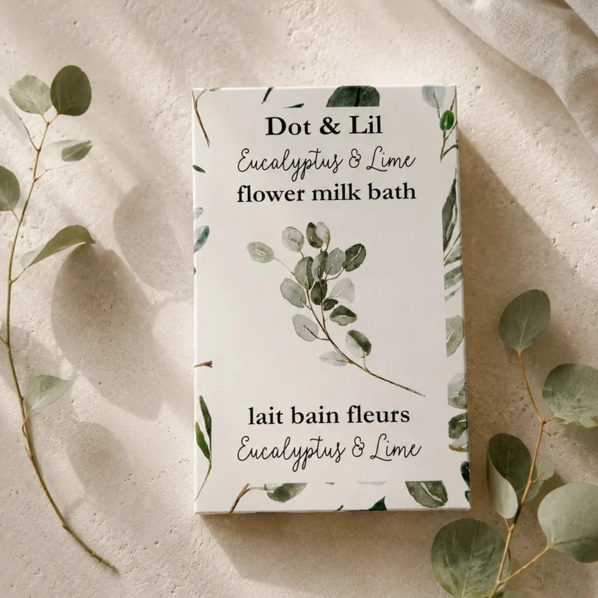 Sachet de lait de bain Eucalyptus & Lime - Dot & Lil