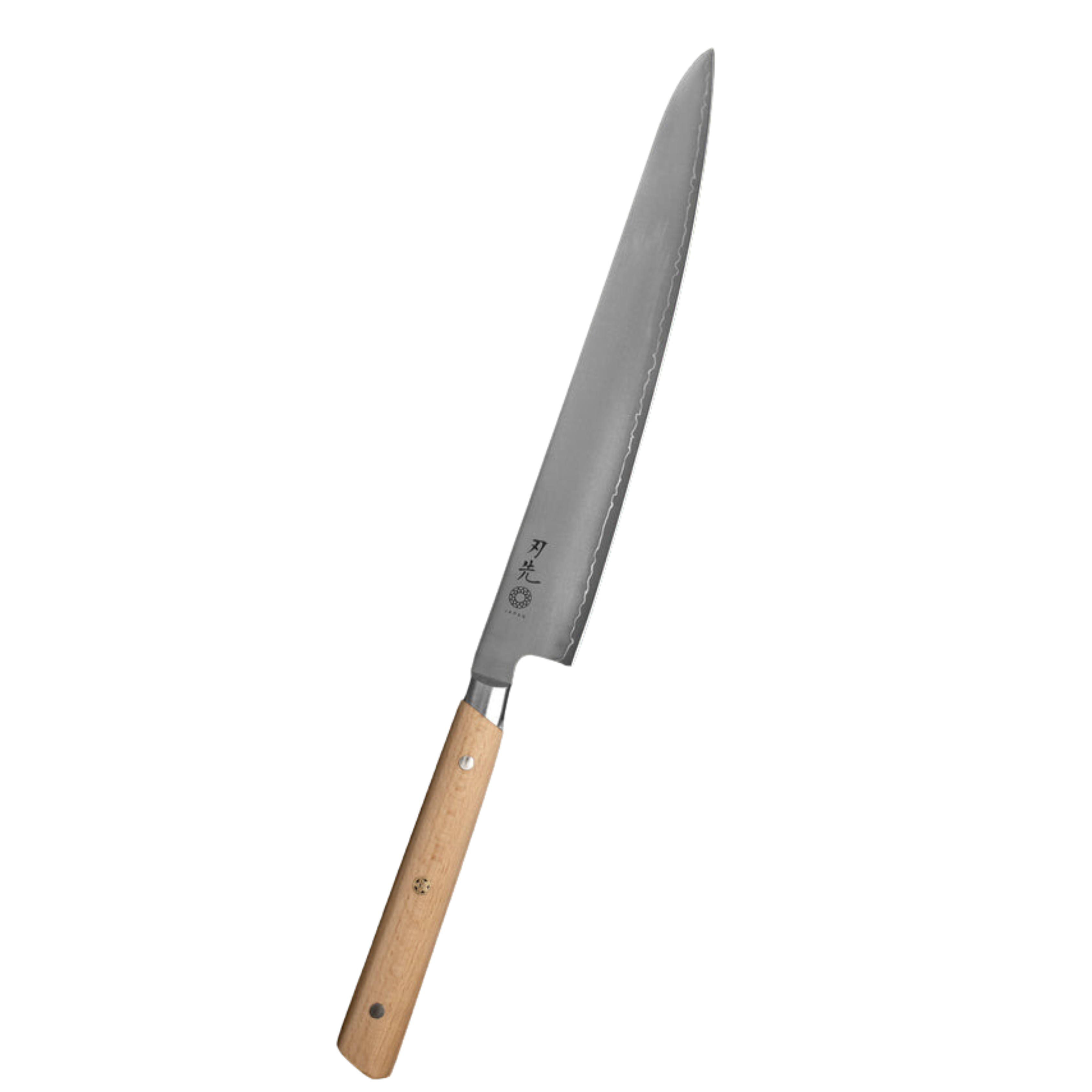Couteau à trancher Sujihiki  manche en bois de hêtre 240mm - Hazaki