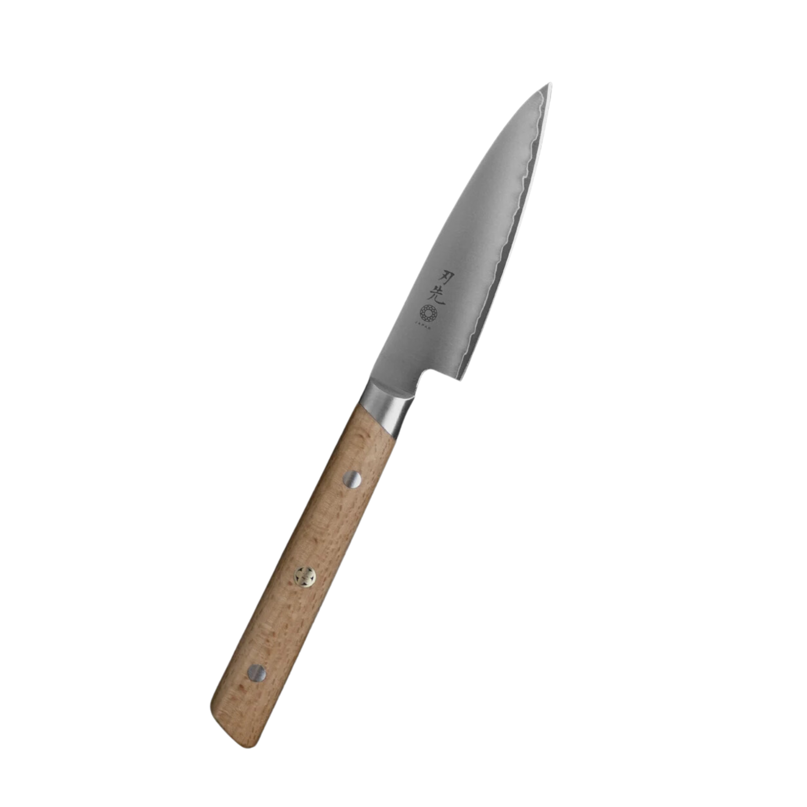 Couteau d'office manche en bois d'hêtre 90mm - Hazaki