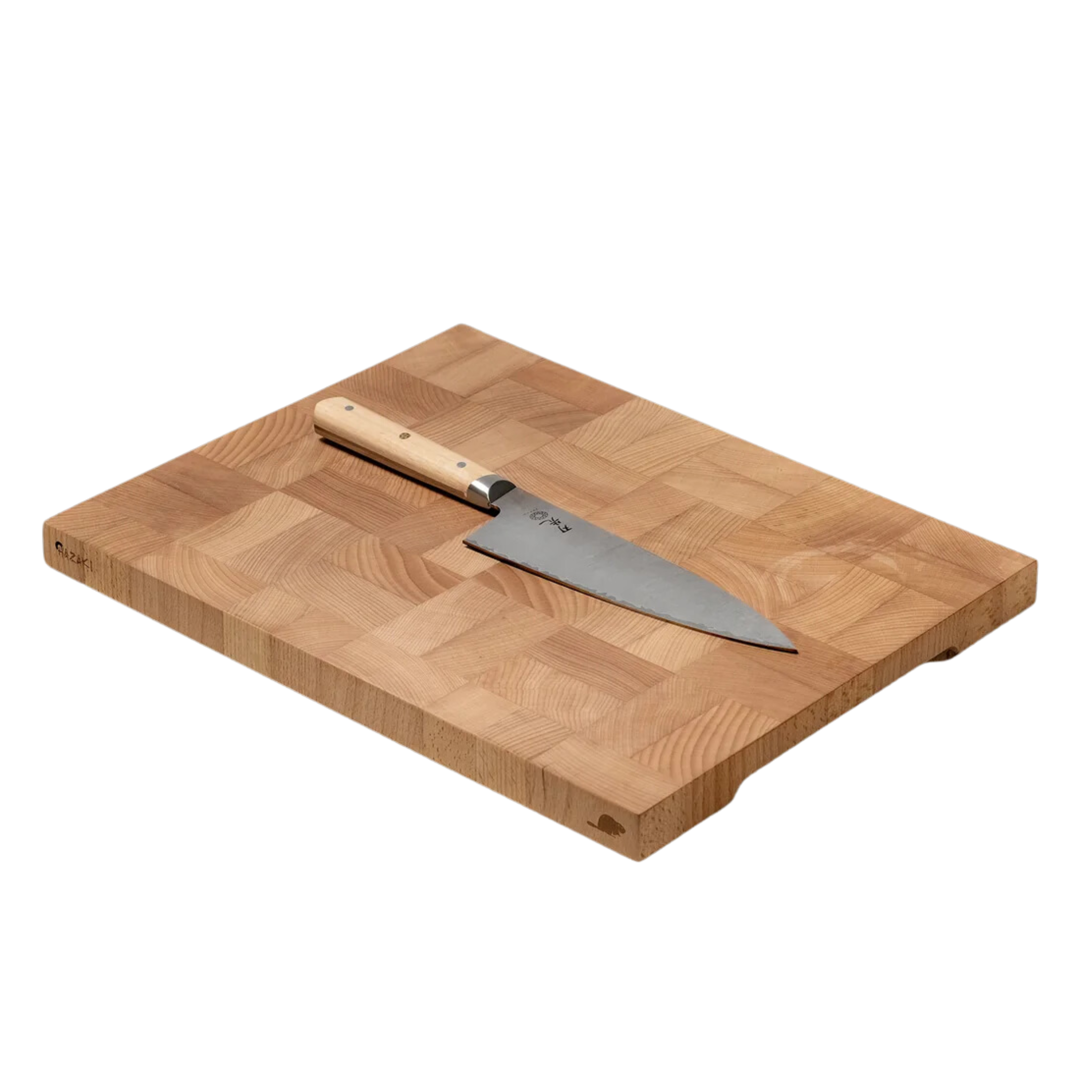 Bloc de boucher en bois de hêtre La Castor - Hazaki