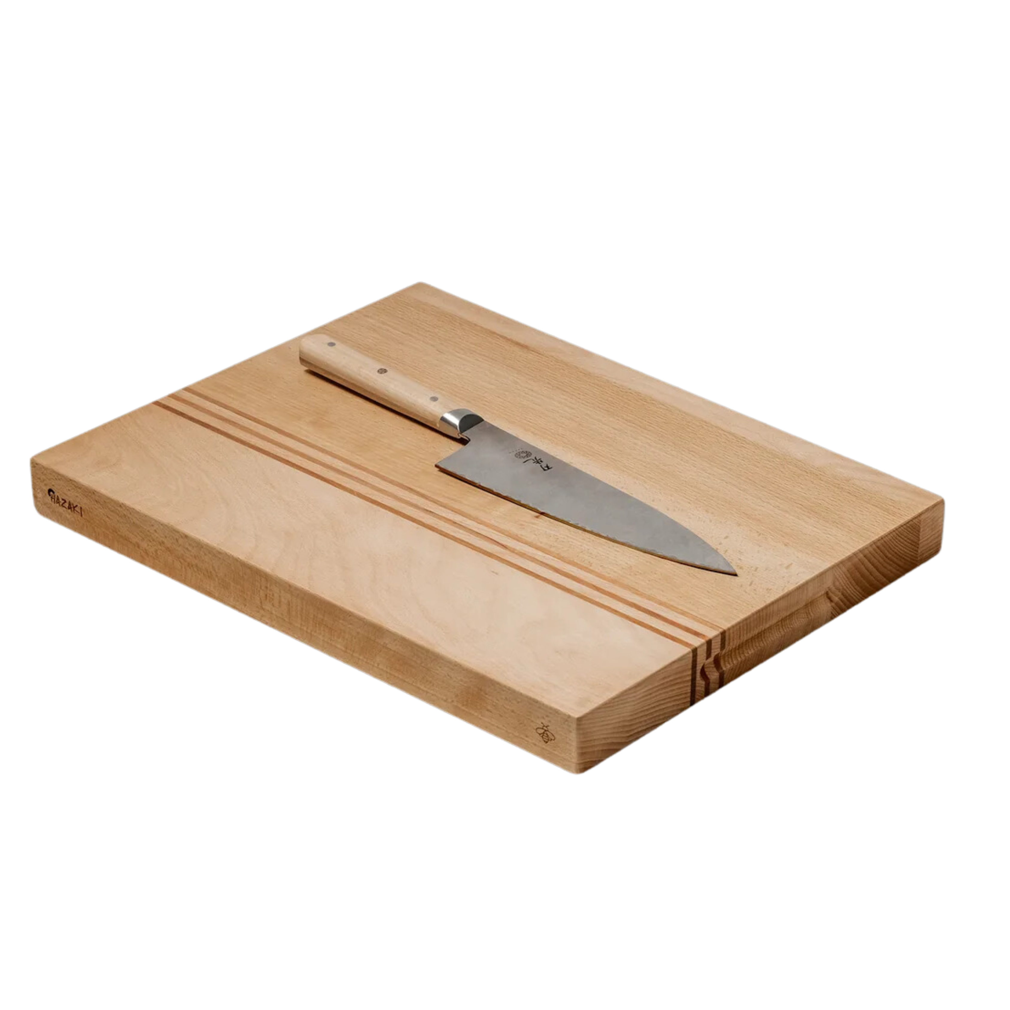 Planche à découper en bois de hêtre double face  L'abeille - Hazaki