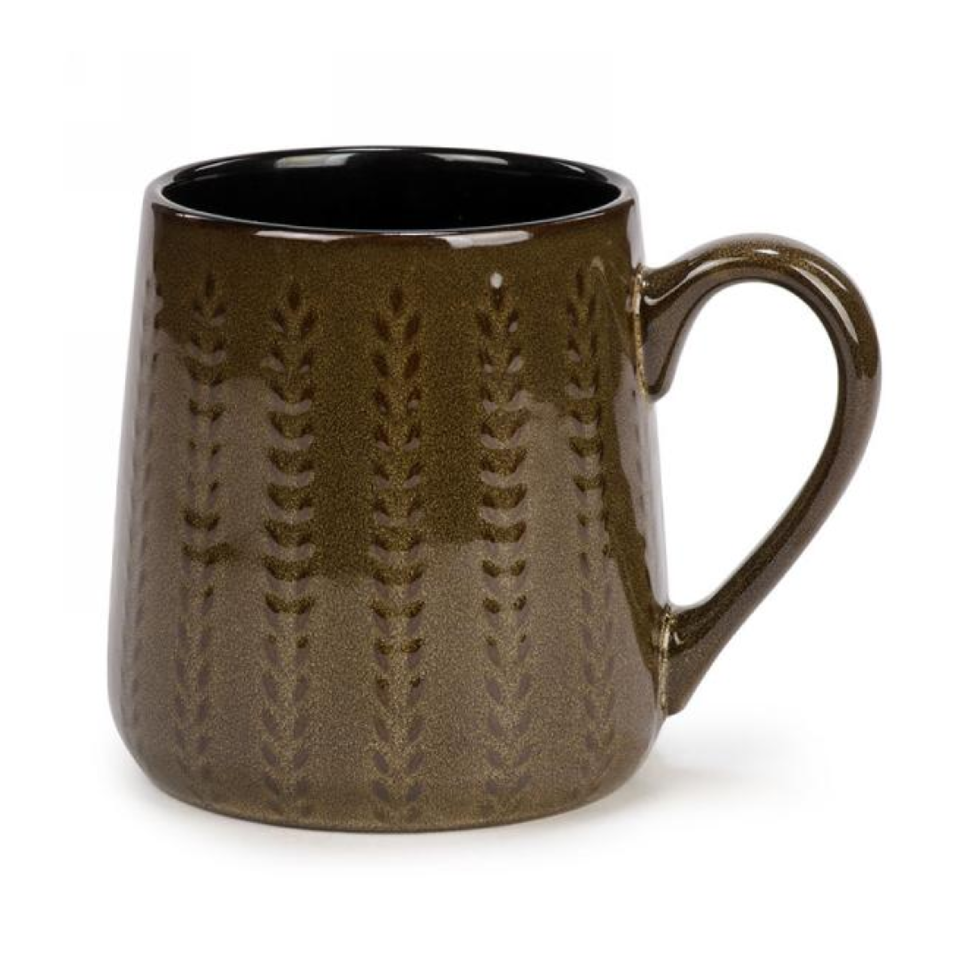Tasse en céramique brune