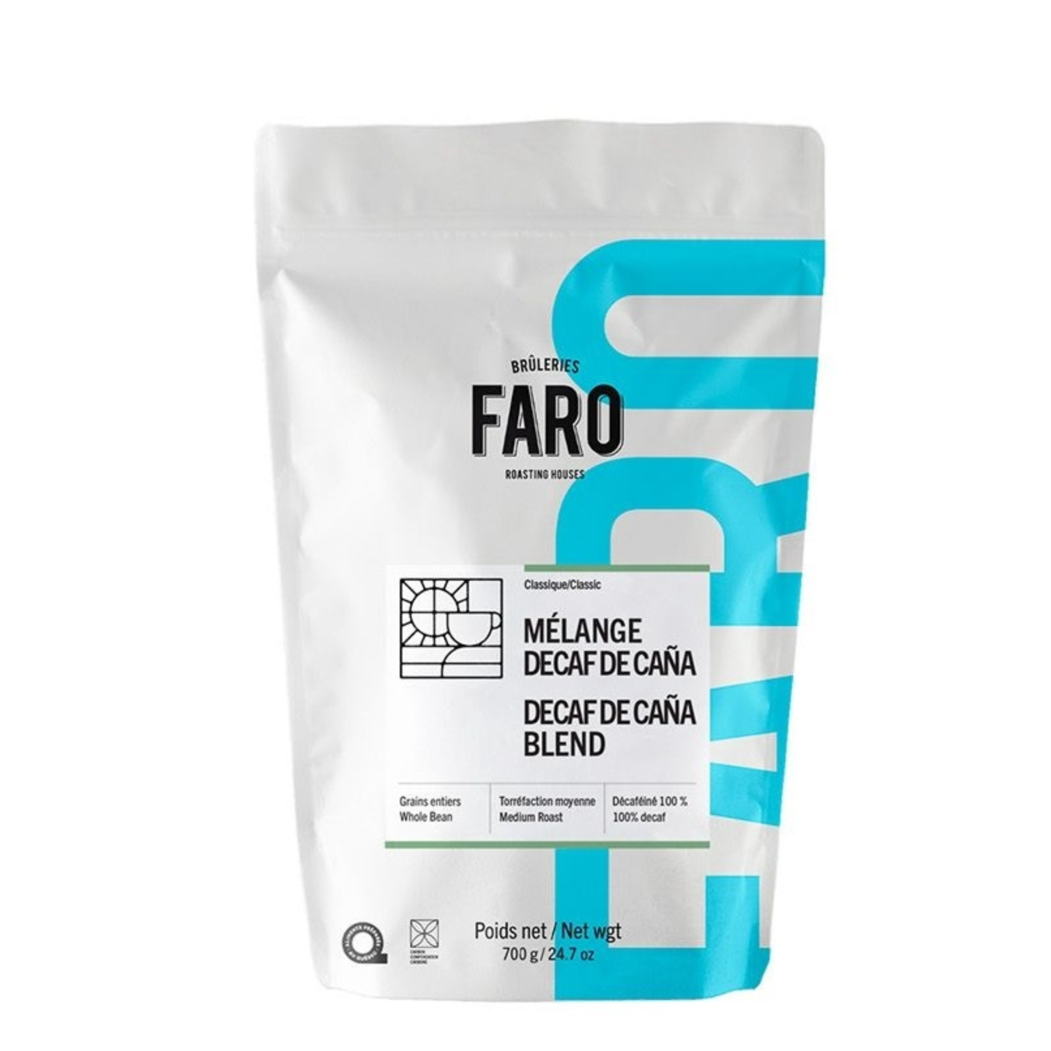 Café en grains décaféiné Mélange Cana - Faro Faro