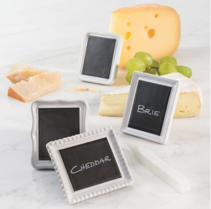 Ensemble de 4 affichettes à fromage - Trudeau