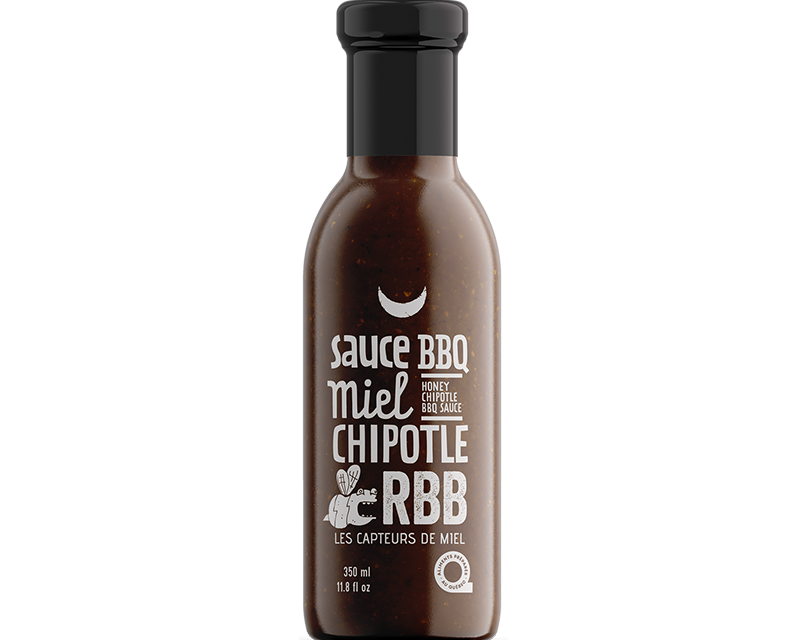 Sauce BBQ Miel et chipotle 350ml - Rouge Burger Bar