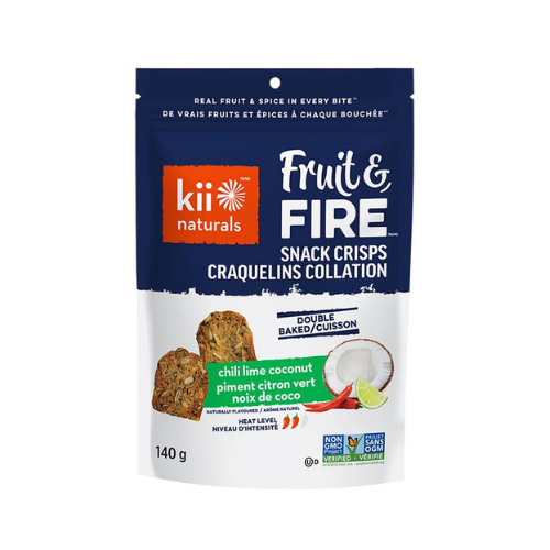 Mini Snack Crackers Chili Lime &amp; Coconut - Kii Naturals