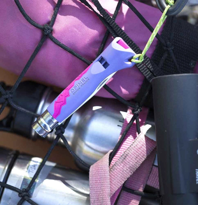 Couteau pliable Rose avec sifflet No 07 - Opinel