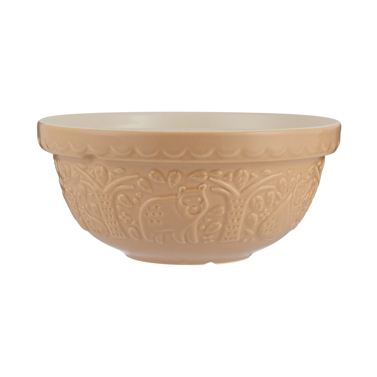 Bol à mélanger en faïence In the Forest ourson beige 2 L 24 cm – Mason Cash