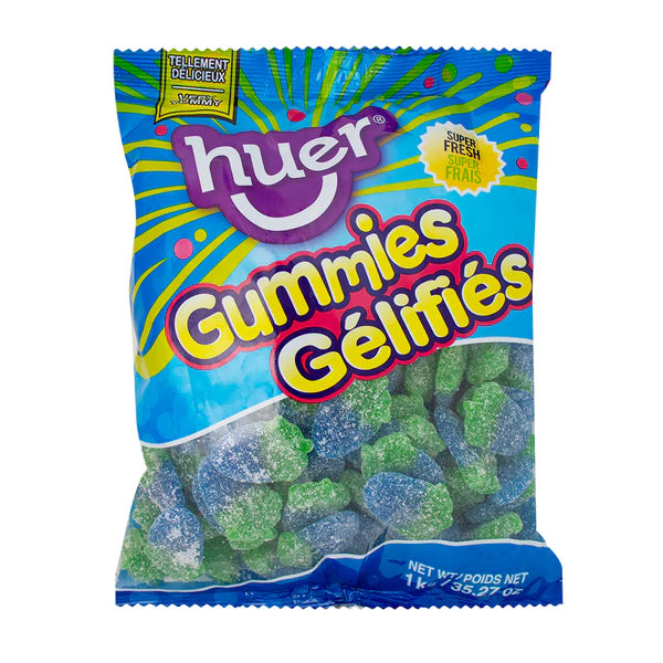 Blue Raspberry Sour Candies 1kg