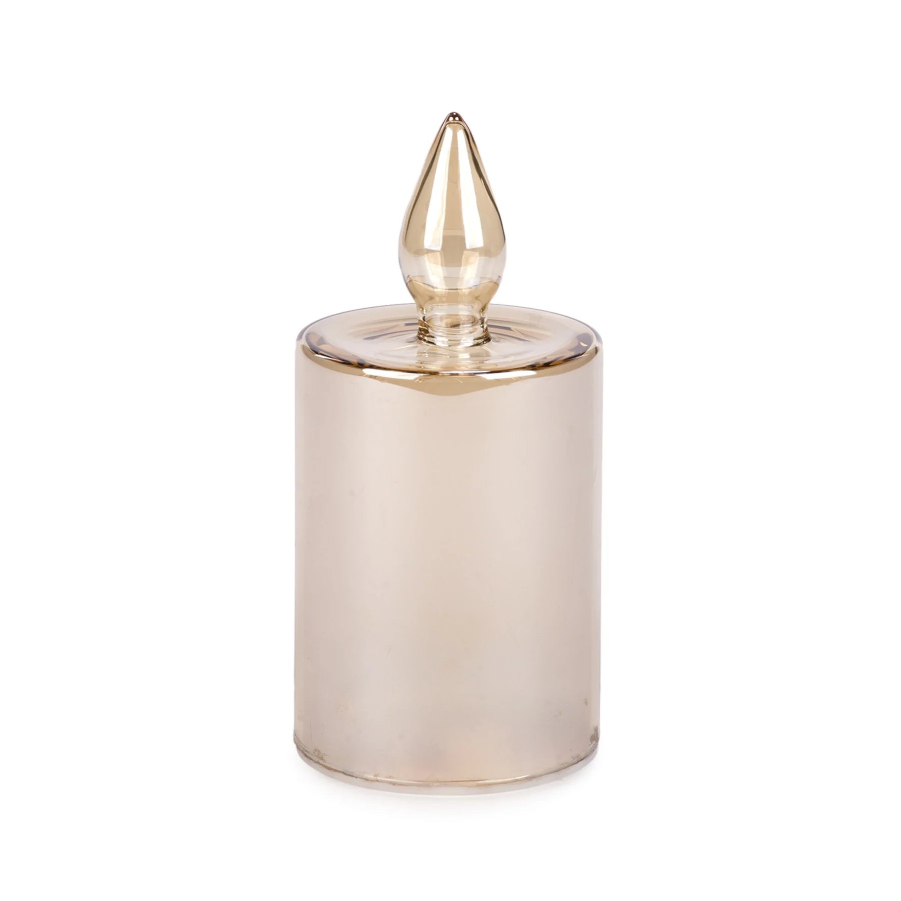 Chandelle dorée sans flamme 6"