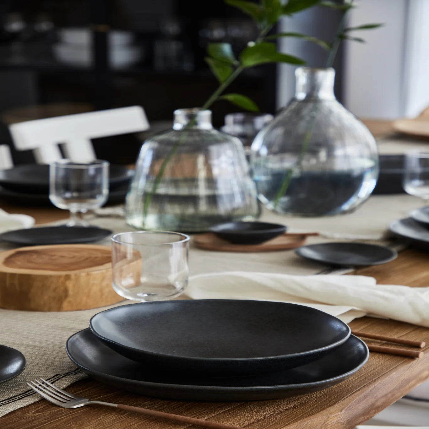 Bol en grès Livia Noir mat 23cm