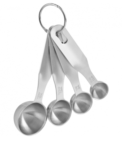 Ensemble de 4 cuillères à mesurer en inox - Trudeau
