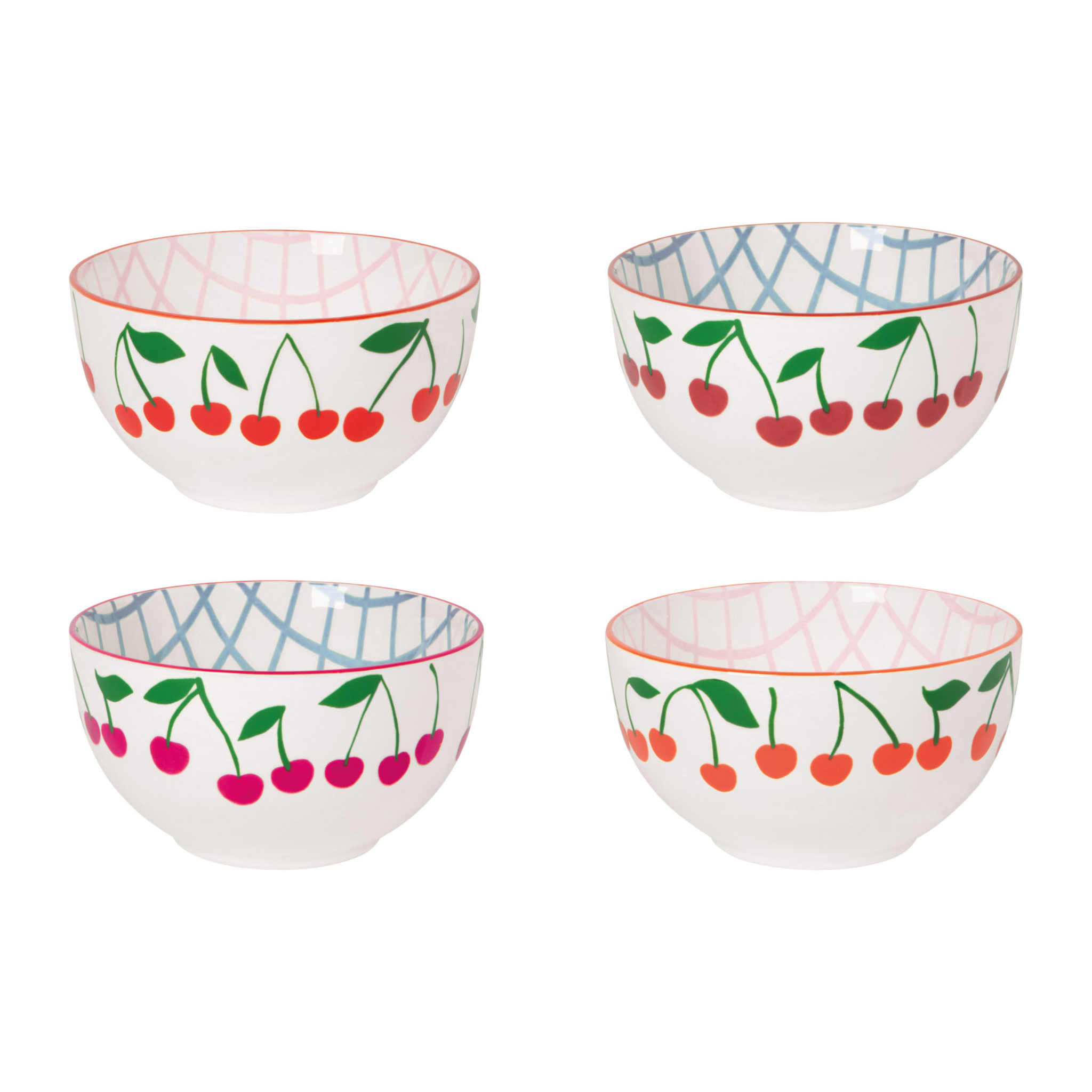 Ensemble de 4 bols assortis Cerises 14 oz - Danica