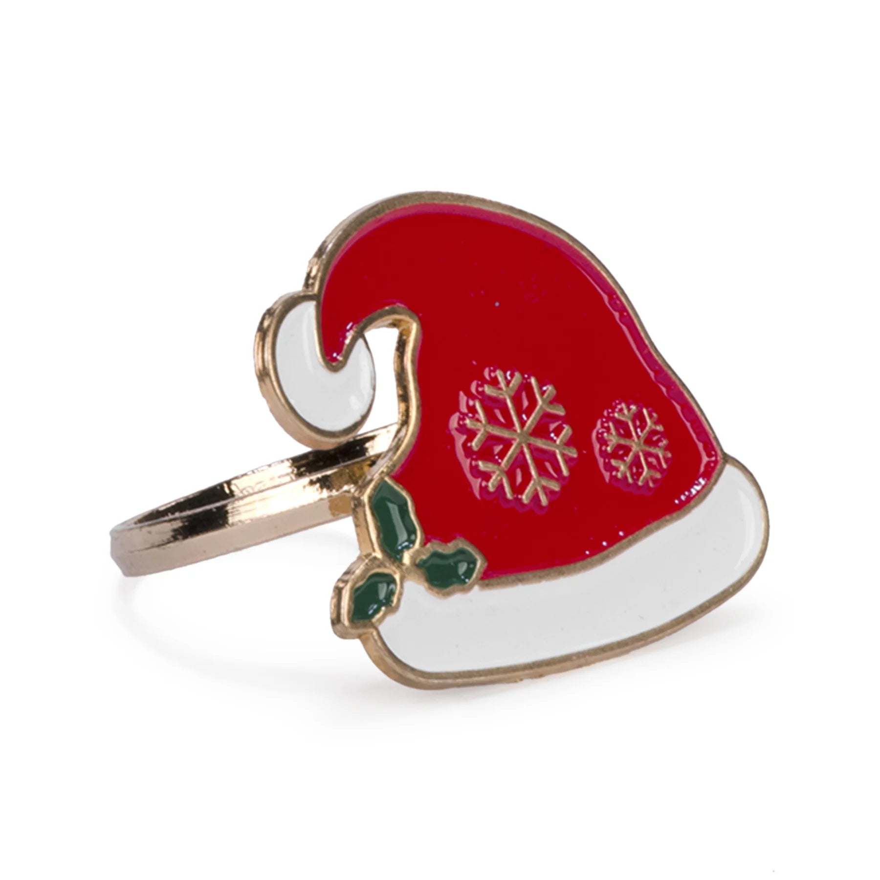 Set of 4 Christmas Toque Napkin Rings