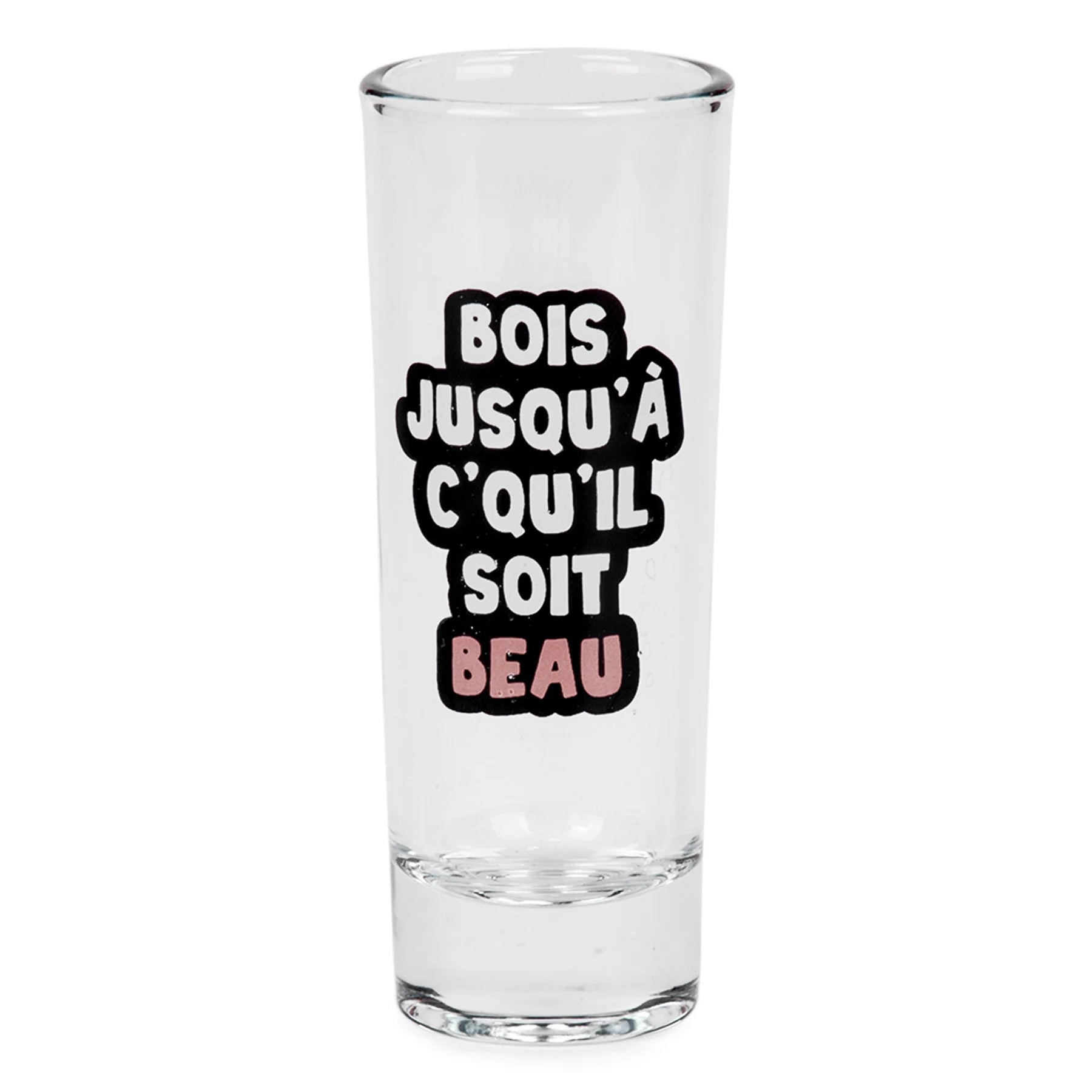 Ensemble de 4 verres à shooter avec messages