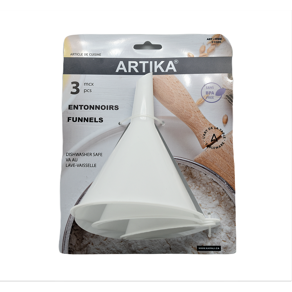 Set of 3 Artika funnels