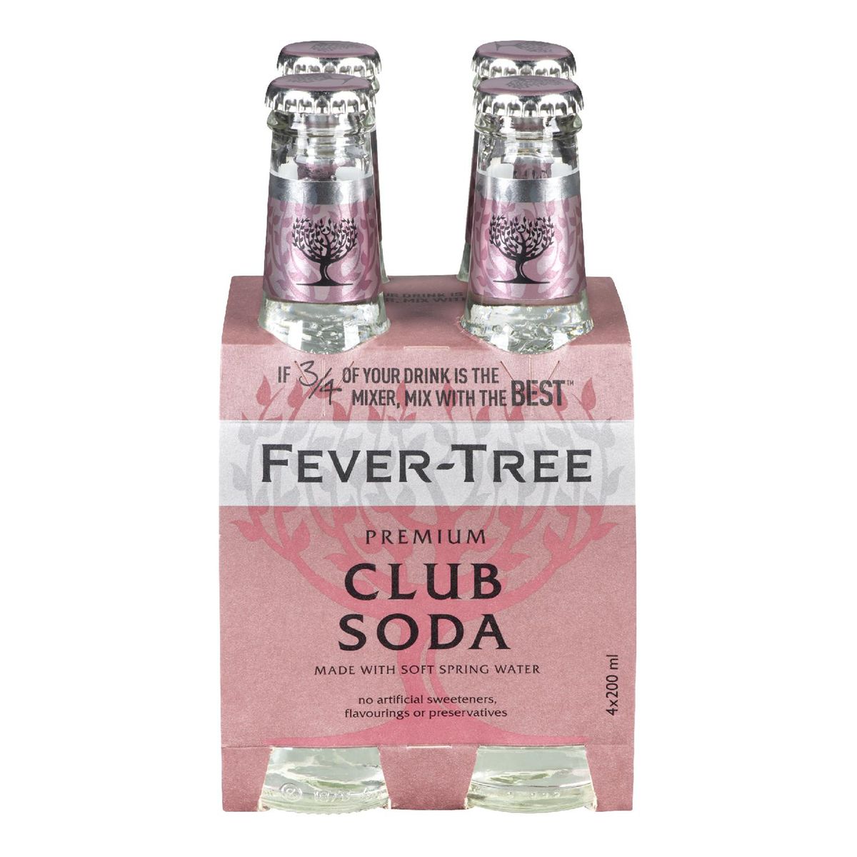 Set of 4 Club Soda Bottles - Fever-Tree