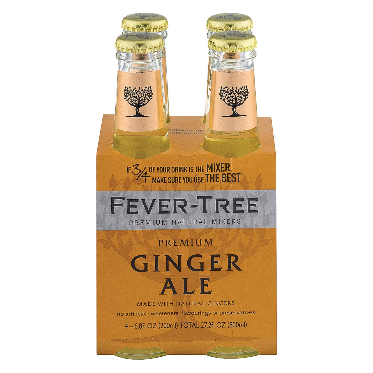 Set of 4 Ginger Ale Bottles - Fever-Tree