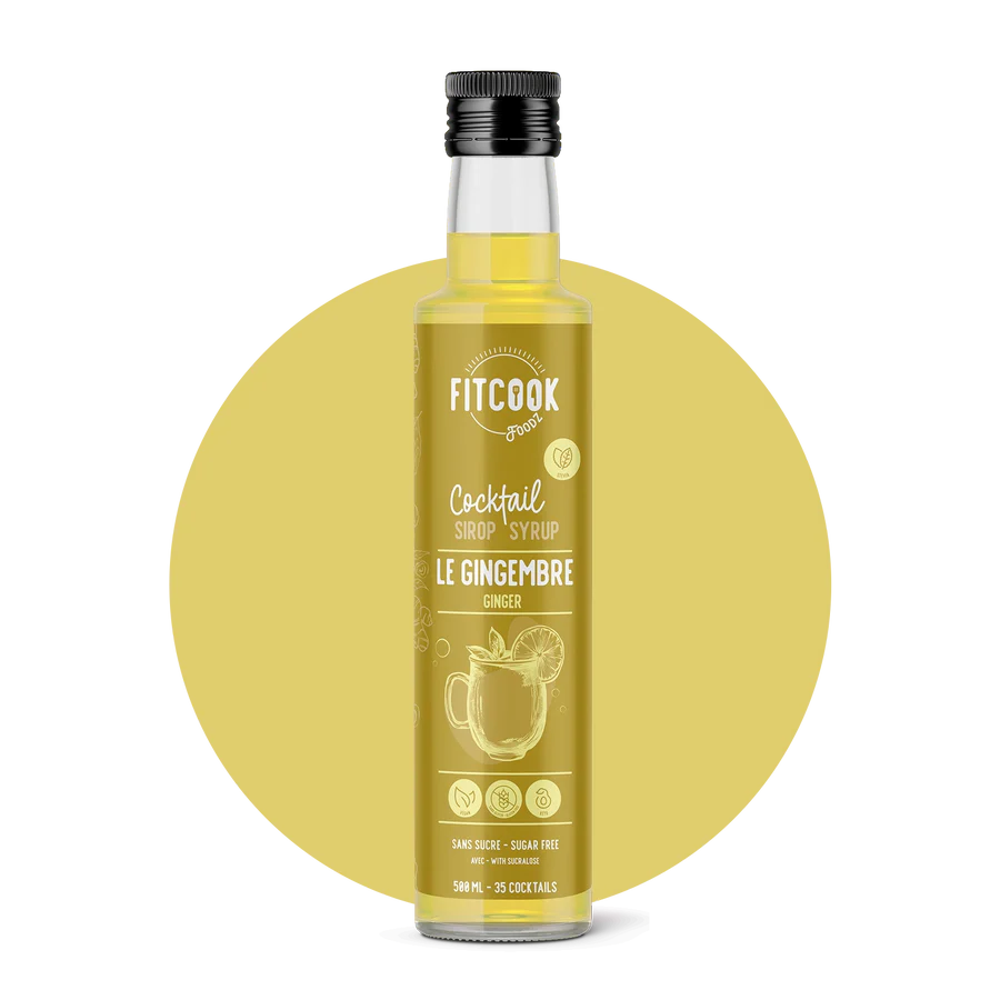 Sirop Keto pour cocktail au gingembre - Le Fit Cook