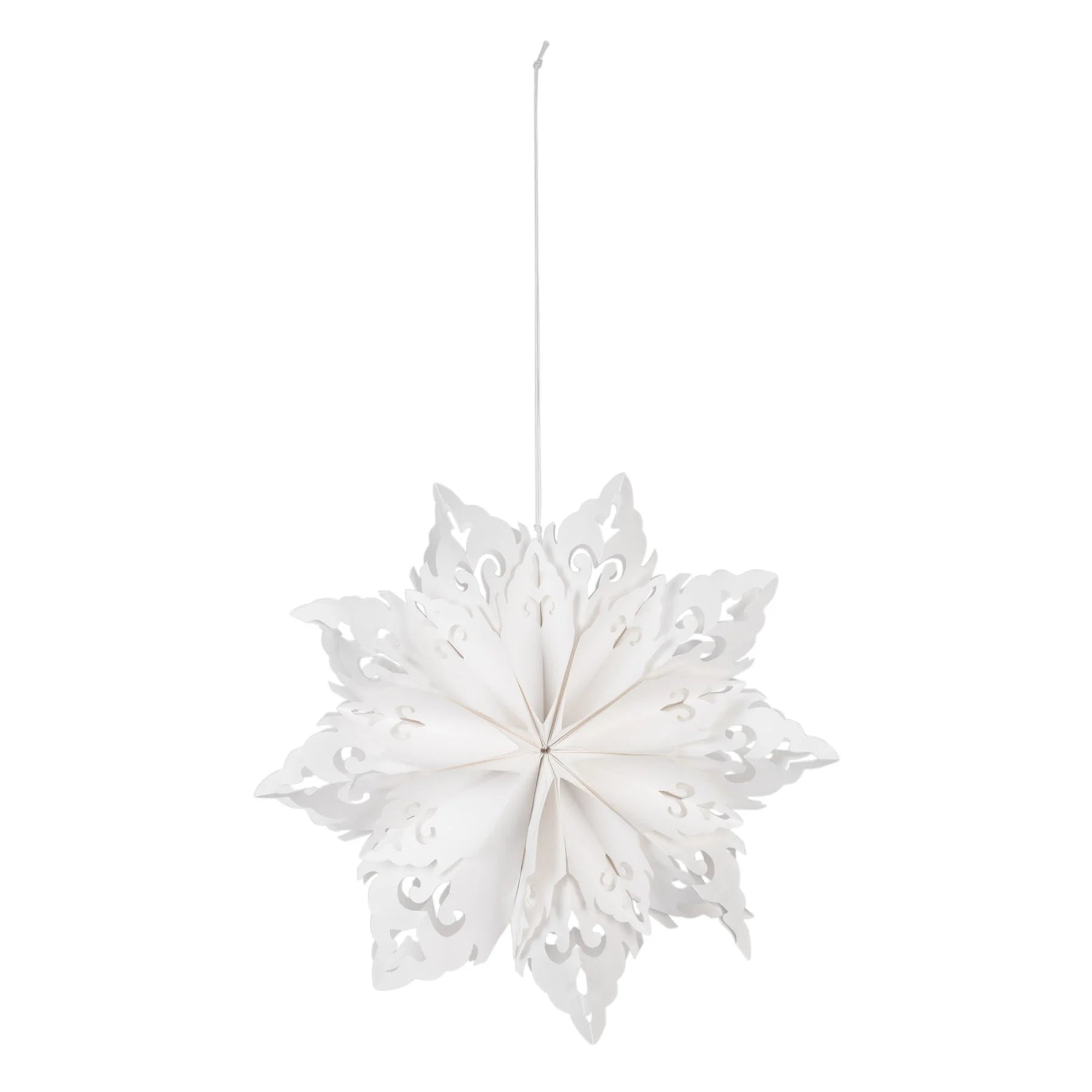 Flocon 3D suspendu blanc