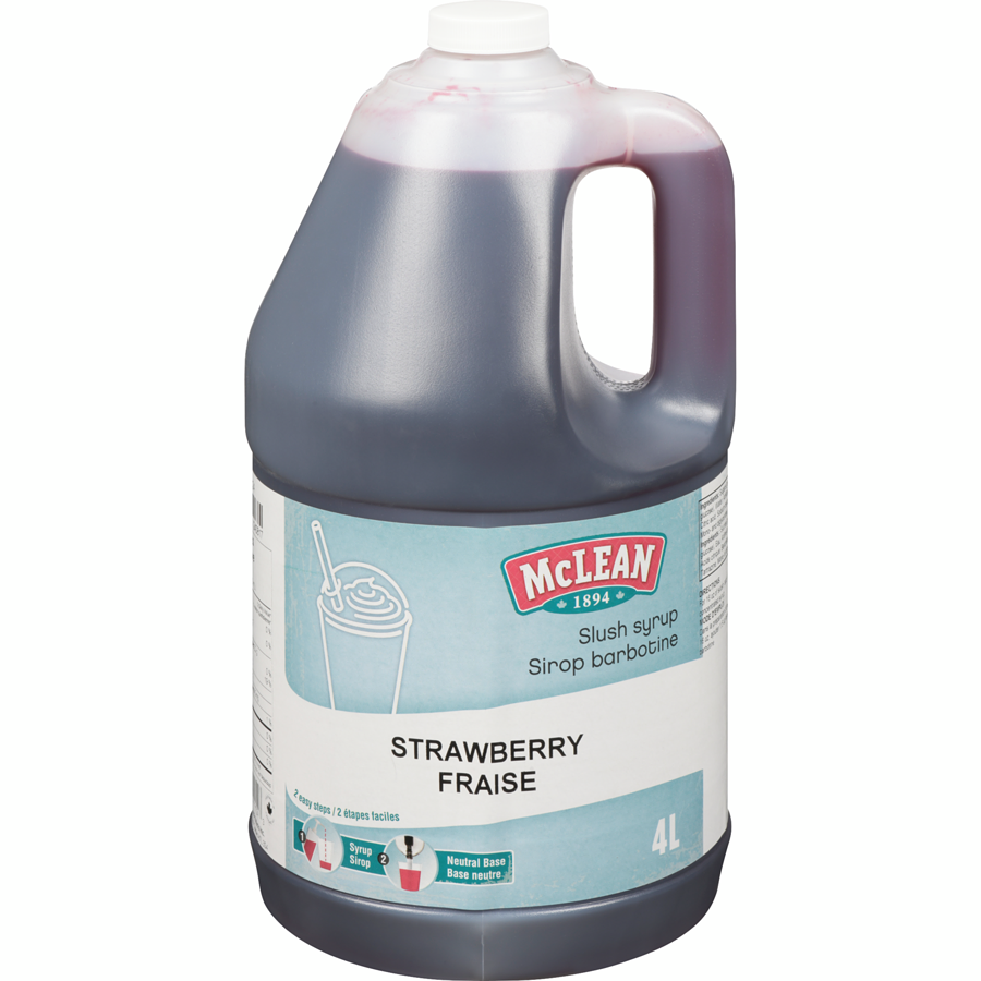 Sirop à barbotine à la Fraise 4L