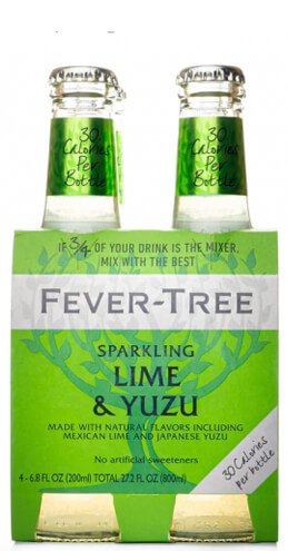 Set of 4 Lime and Yuzu Tonic Water Bottles - Fever-Tree