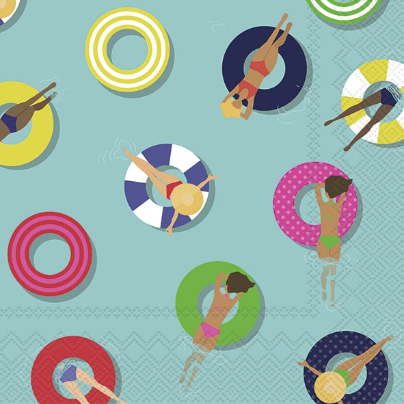 Ensemble de 20 serviettes de table en papier Bain de Soleil