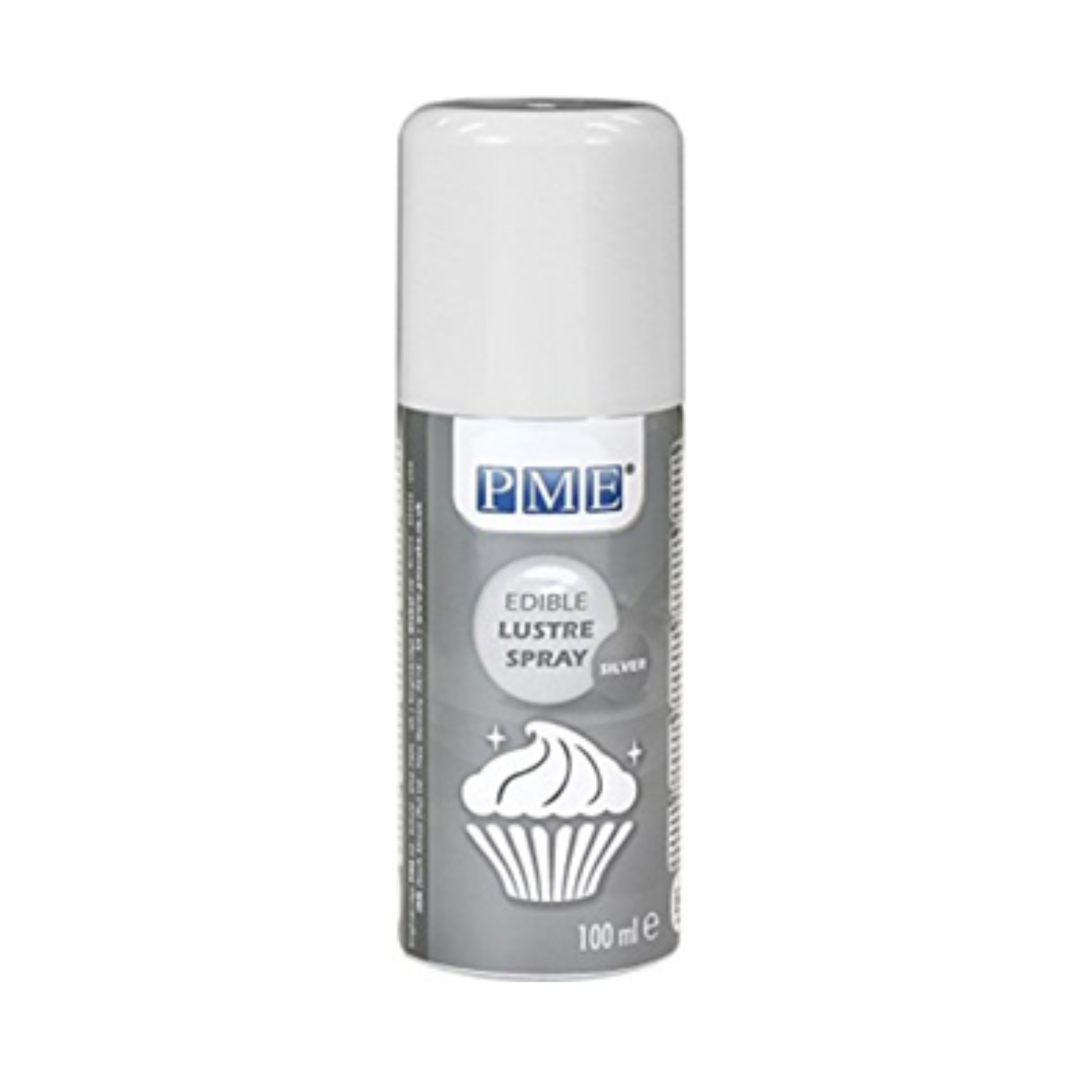 Vaporisateur comestible Argent lustré 100 ml