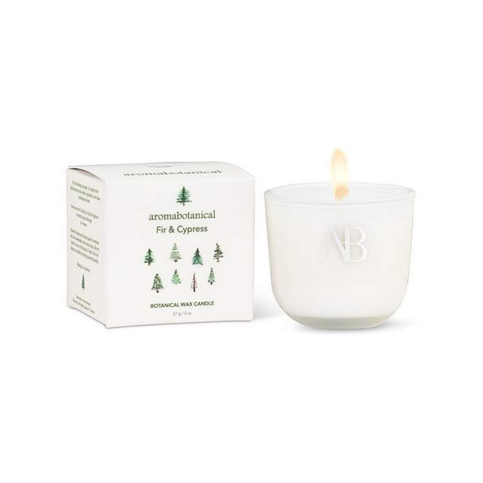 Mini chandelle Sapin et cyprès 87 g - Aromabotanical
