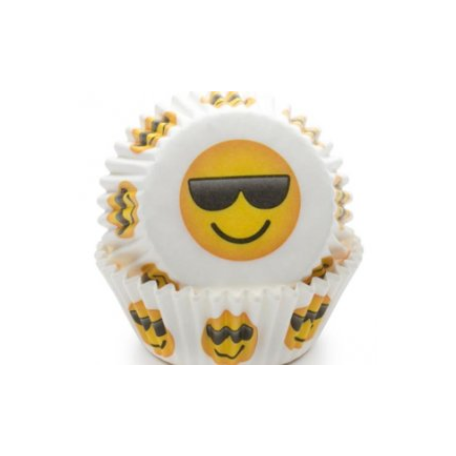 Ensemble de 50 moules à muffins en papier Emoji
