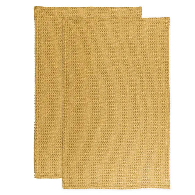 Ensemble de 2 linges à vaisselle Moutarde