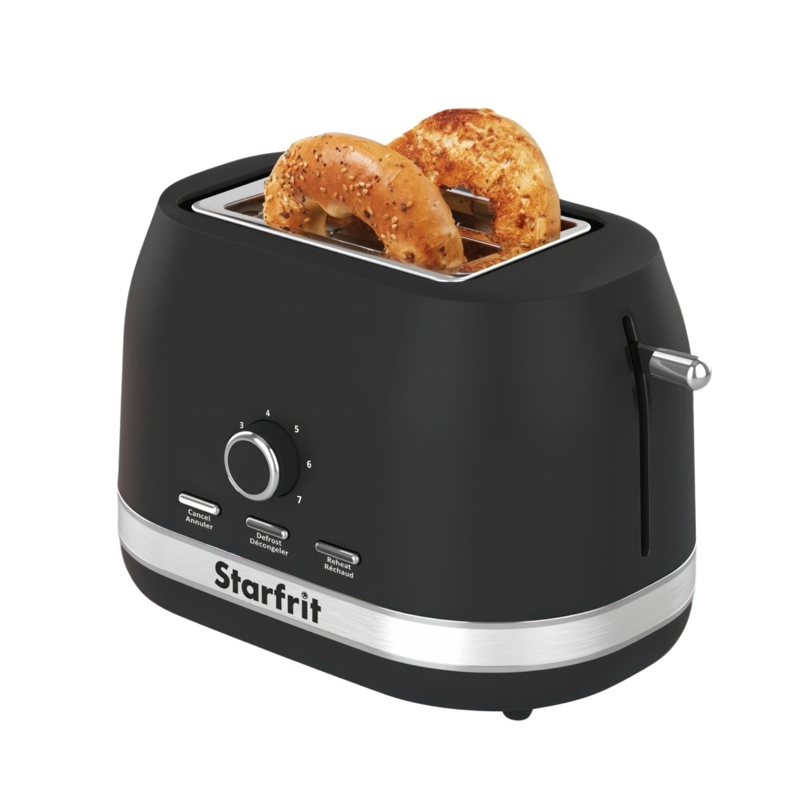 Grille-pain 2 tranches Noir - Starfrit