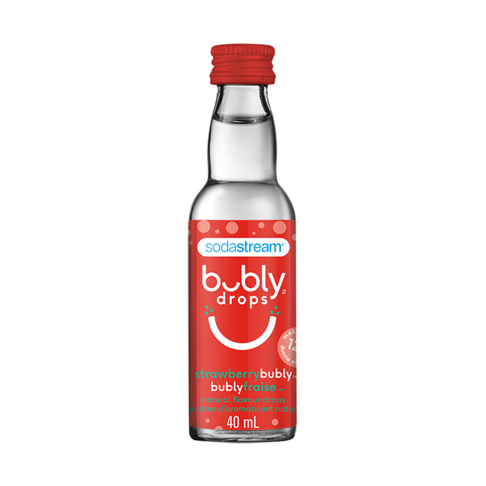 Bubly Flavored Drops Concentrated Strawberry 40ml - SodaStream