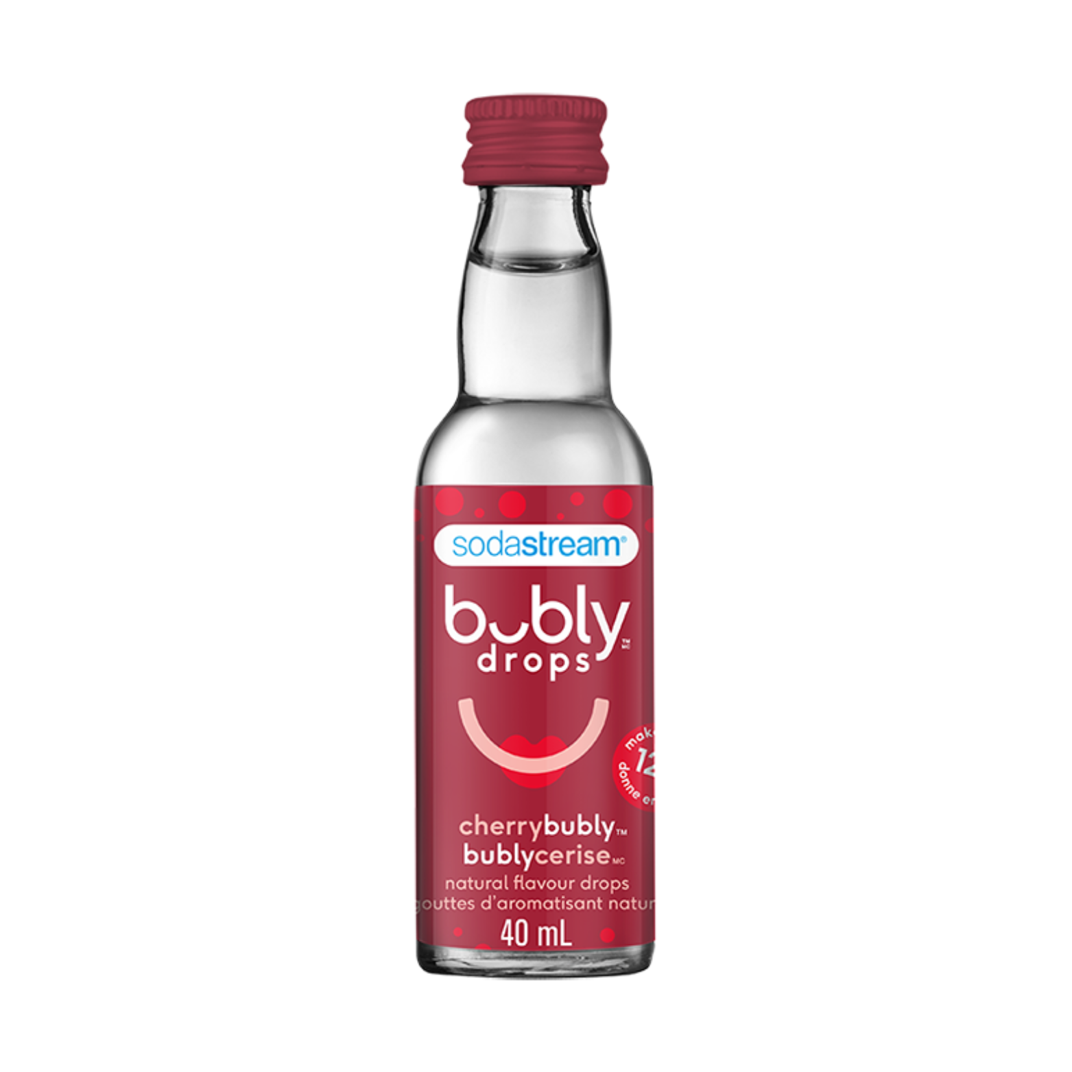 Bubly Concentrated Cherry Flavored Drops 40ml - SodaStream