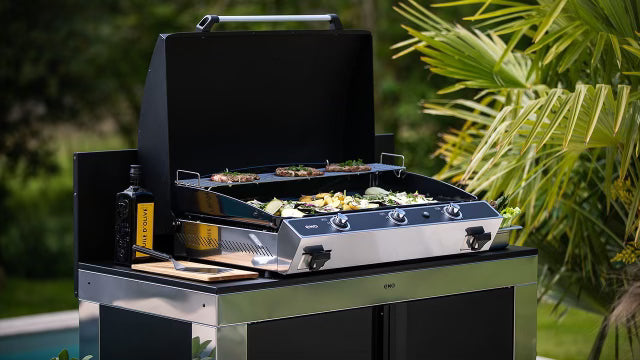 Plancha 75 3 brûleurs en acier inoxydable - ENO