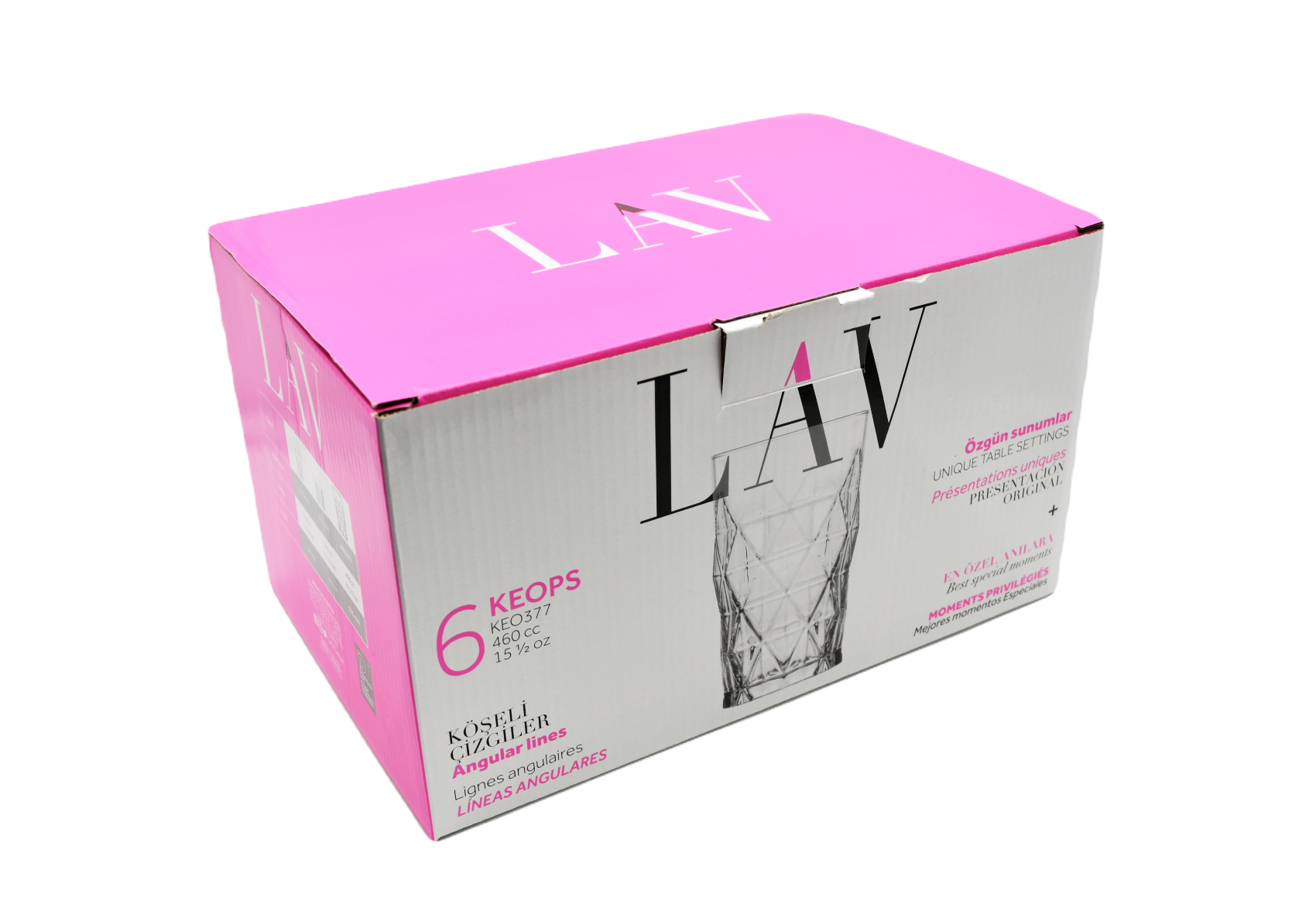 Ensemble de 6 verres à cocktails Keops 15.5 oz