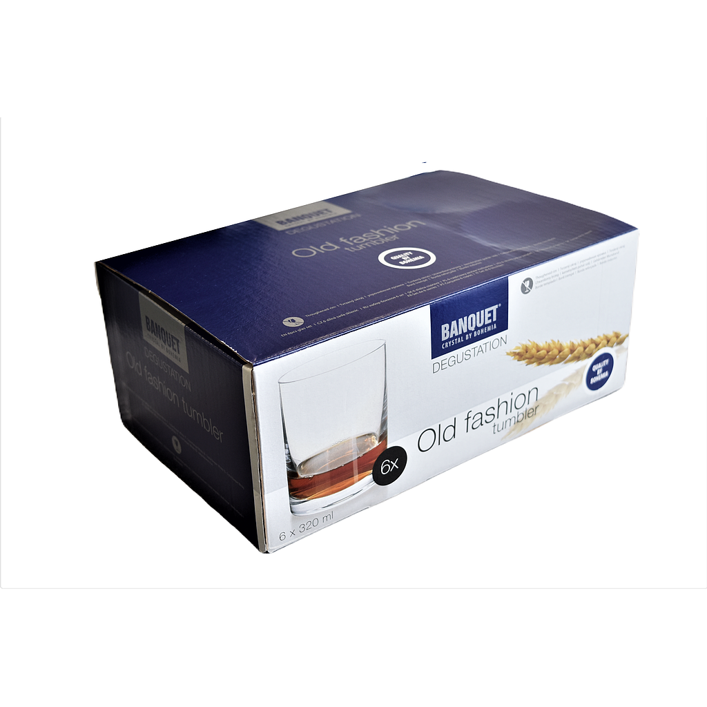 Ensemble de 6 verres à whisky Degustat 320ml