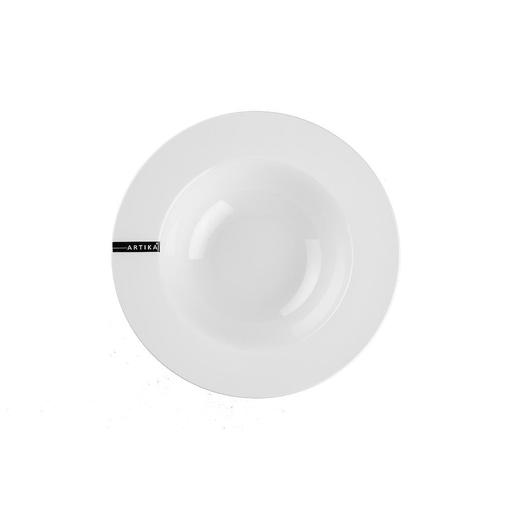 Bol à pâtes en porcelaine Blanc 12po