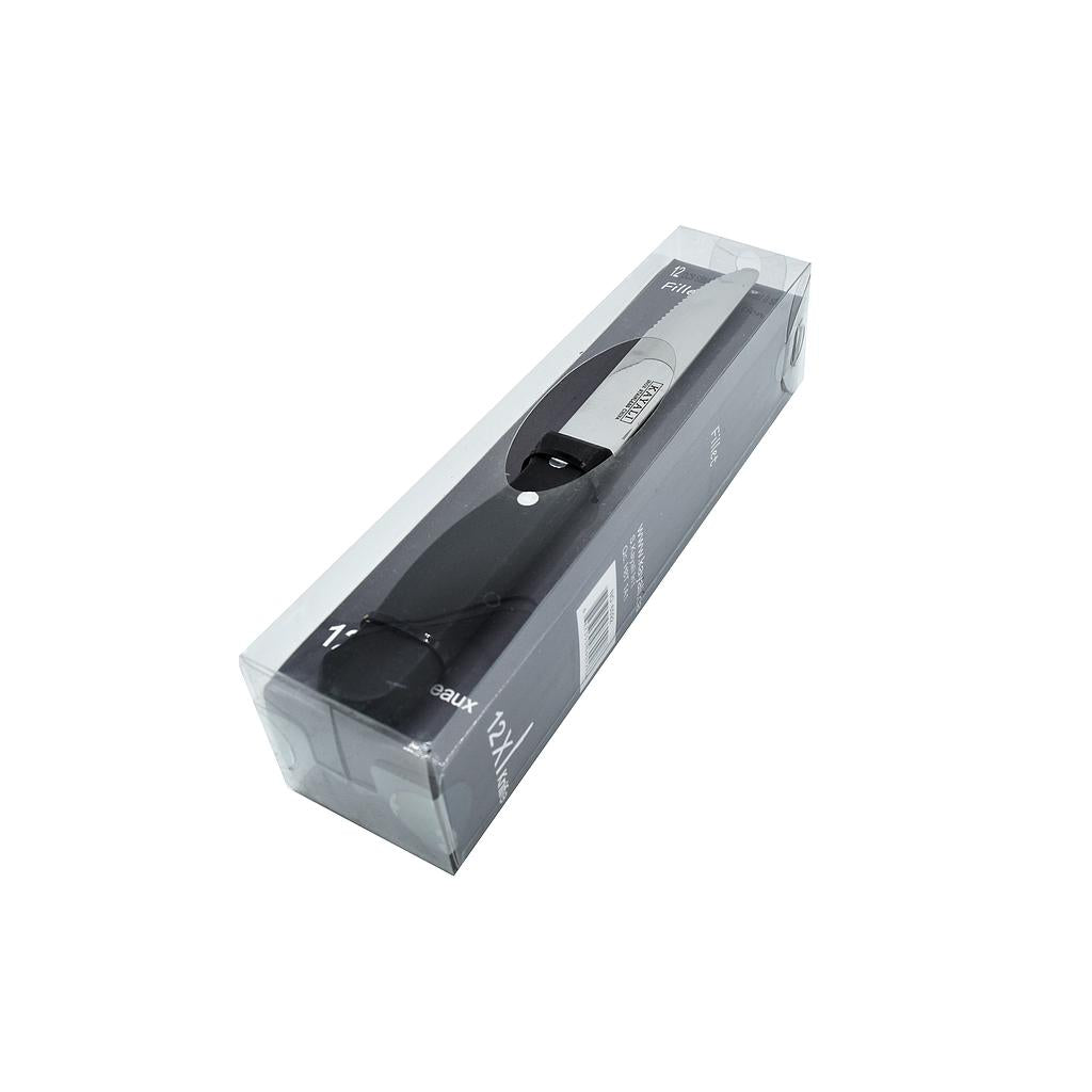 Ensemble de 12 couteaux à steak Noir