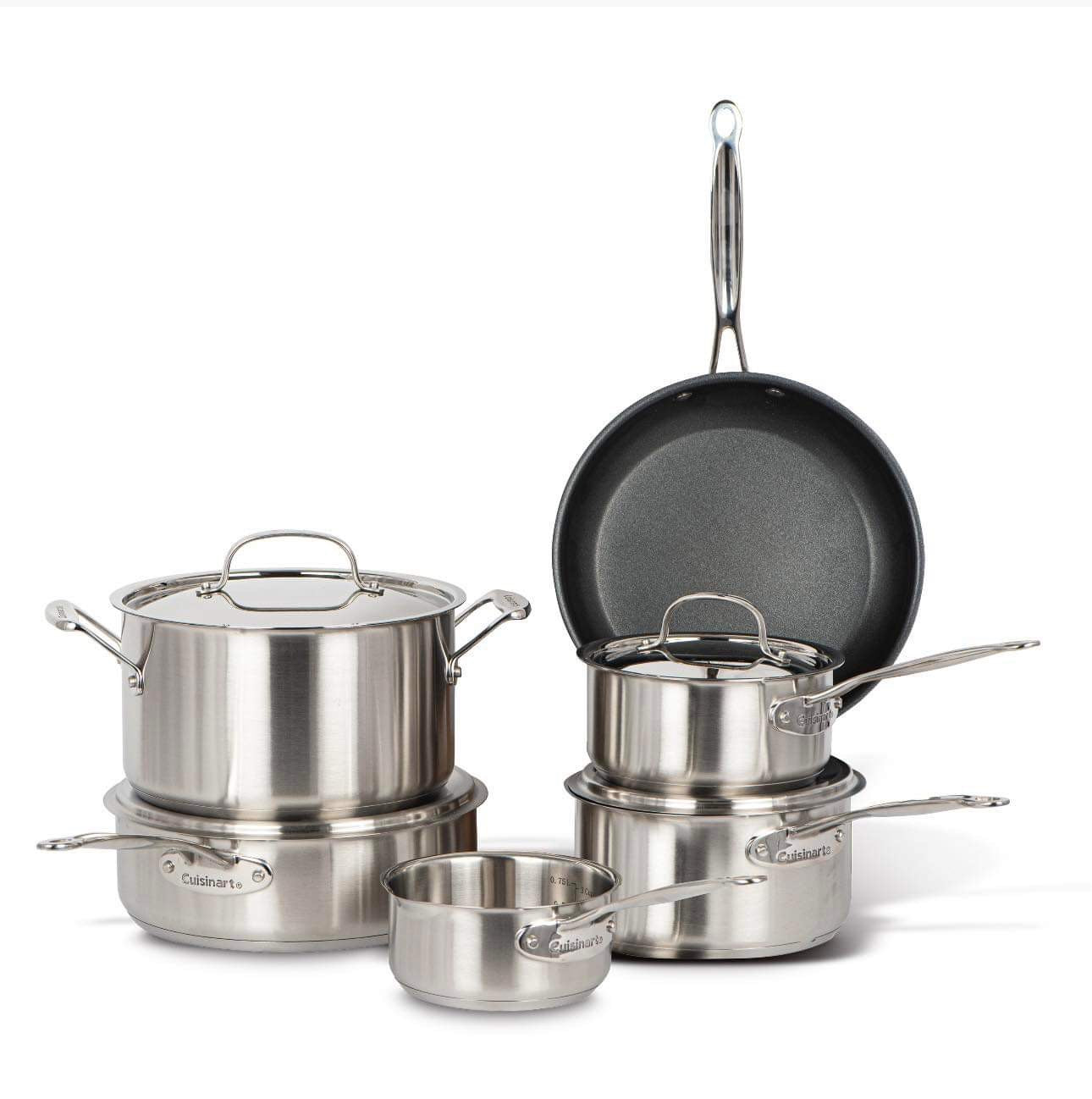Cuisinart 10-Piece Stainless Steel Cookware Set