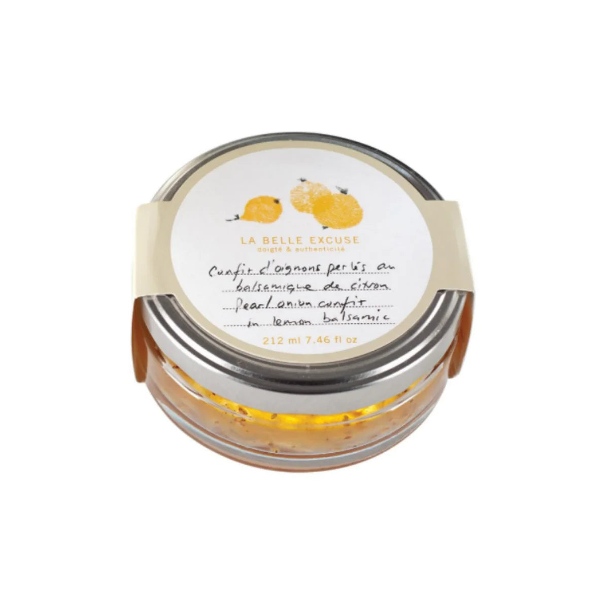Pearl onion confit with lemon balsamic vinegar 212 ml - La Belle Excuse